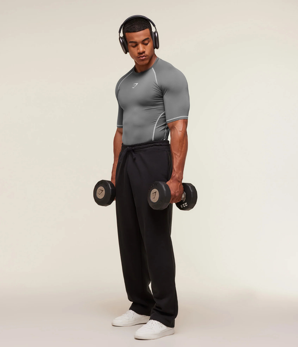 GYMSHARK Element Baselayer Kompresyon Siyah Tişört