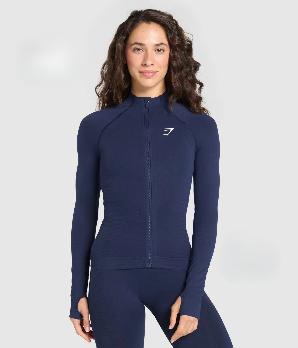 GYMSHARK Vital Sıkı Fit Kobalt Moru Tracktop