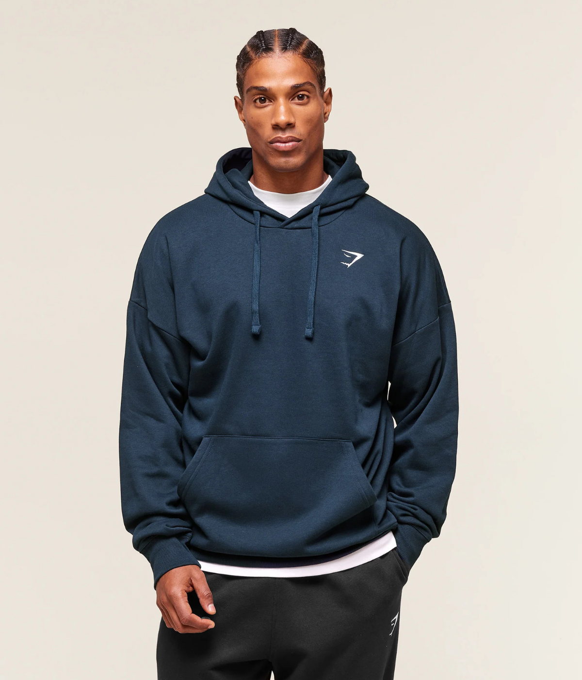 GYMSHARK Crest Oversize Açık Gri Sweatshirt