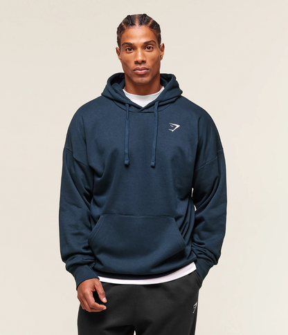 GYMSHARK Crest Oversize Açık Gri Sweatshirt