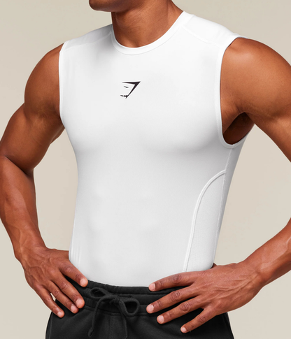 GYMSHARK Element Tank Siyah Spor Atleti