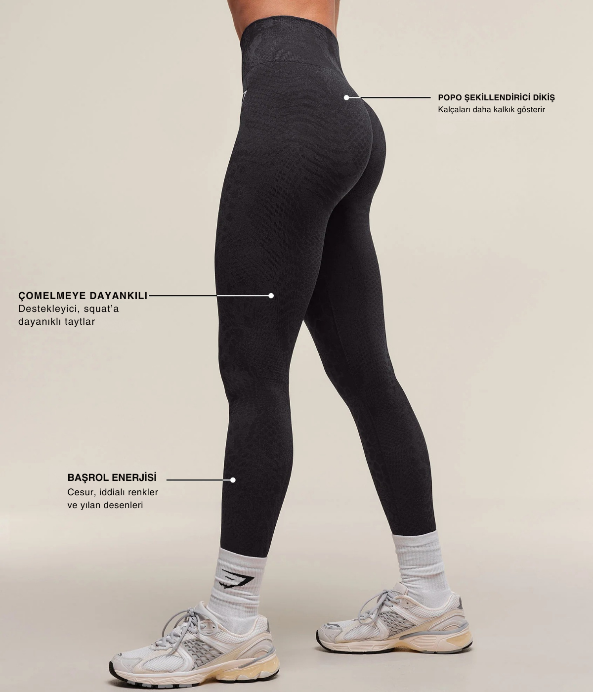 Adapt Animal X Whitney Dikişsiz Pembe Tayt