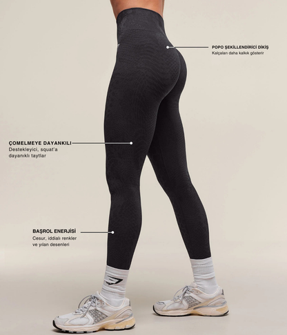 Adapt Animal X Whitney Dikişsiz Pembe Tayt