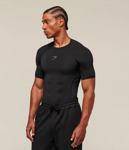 GYMSHARK Element Baselayer Kompresyon Gri Tişört