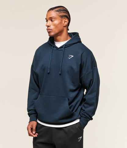 GYMSHARK Crest Oversize Açık Gri Sweatshirt