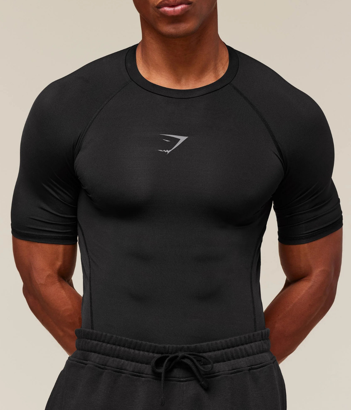 GYMSHARK Element Baselayer Kompresyon Gri Tişört