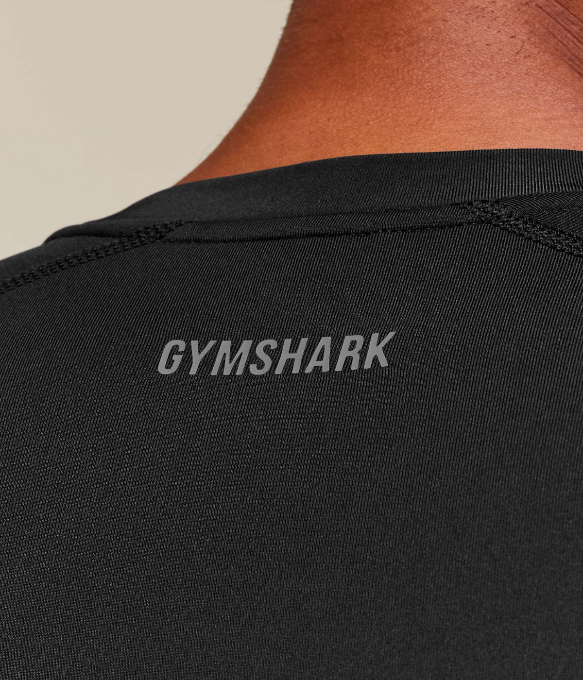 GYMSHARK Element Baselayer Uzun Kollu Beyaz Kompresyon Tişört