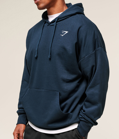 GYMSHARK Crest Oversize Açık Gri Sweatshirt