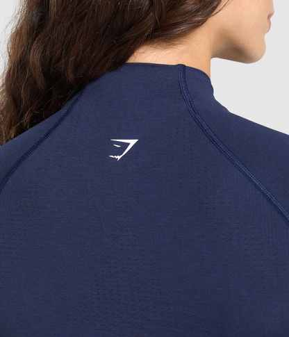 GYMSHARK Vital Sıkı Fit Kobalt Moru Tracktop