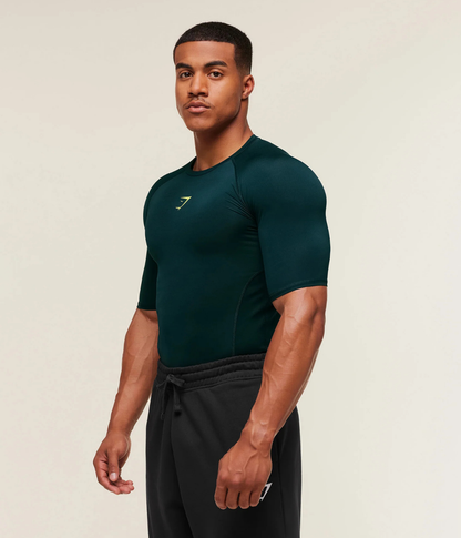 GYMSHARK Element Baselayer Kompresyon Gri Tişört