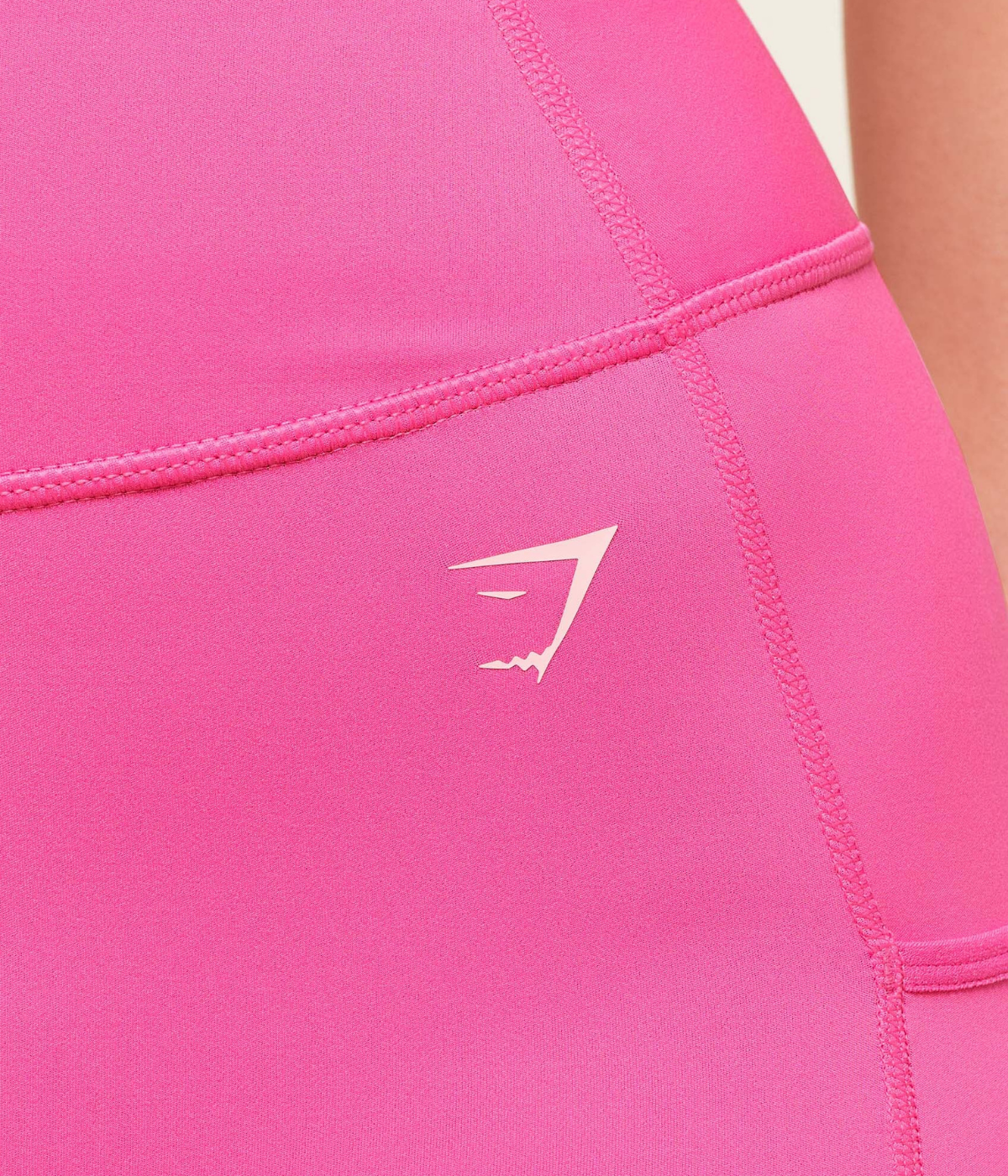 GYMSHARK Cepli Pembe Spor Tayt Şort