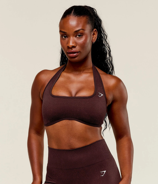 GYMSHARK Adapt Fleck x Whitney Halter Yaka Mor Spor Sütyen