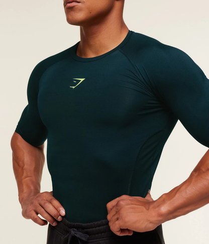 GYMSHARK Element Baselayer Kompresyon Gri Tişört