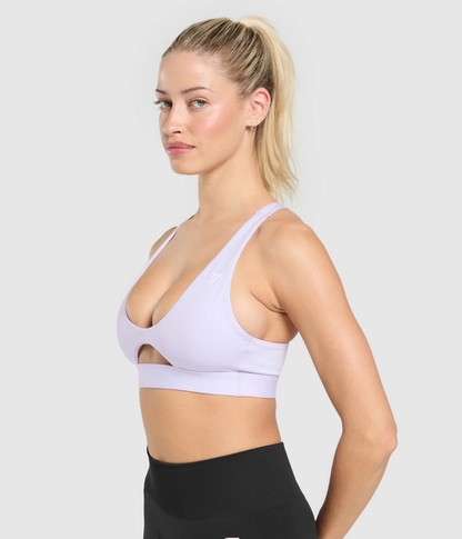 GYMSHARK Peek-A-Boo Siyah Spor Sütyeni