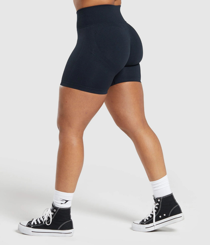 GYMSHARK Lift Dikişsiz Yeşil Spor Tayt Şort