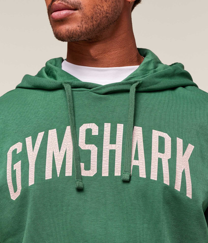 GYMSHARK Eskitilmiş Grafik Detaylı Siyah Sweatshirt