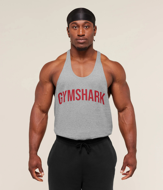 GYMSHARK Power Stringer Gri Spor Atleti