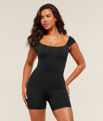 GYMSHARK Soft Sculpt Kısa Kollu Tek Parça Spor Tulum