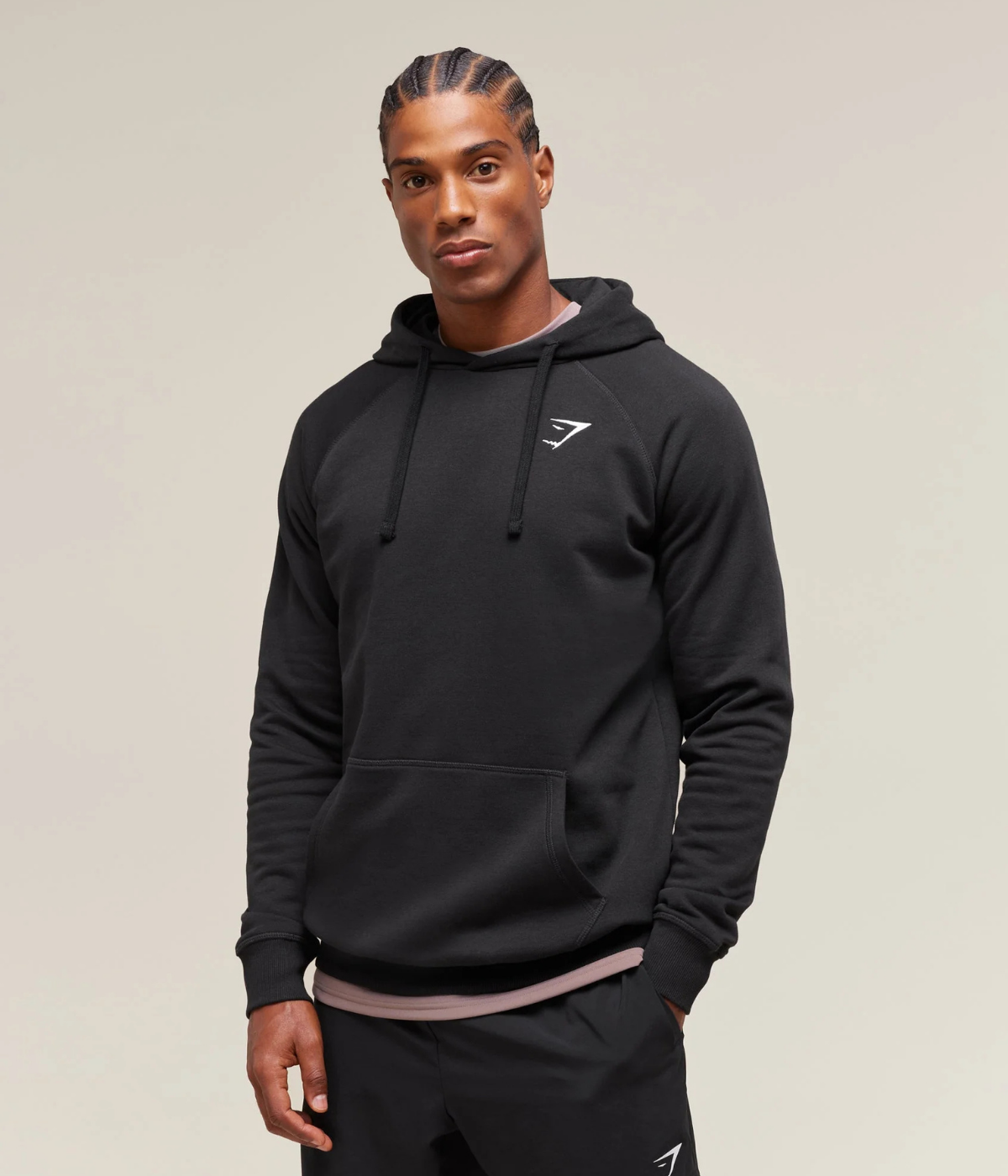 GYMSHARK Crest Kapüşonlu Kahverengi Sweatshirt