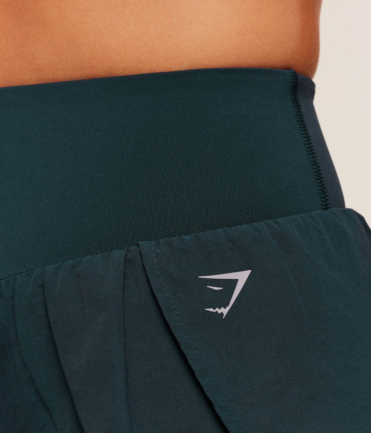 GYMSHARK 2 Katmanlı Sis Mavisi Koşu Şortu