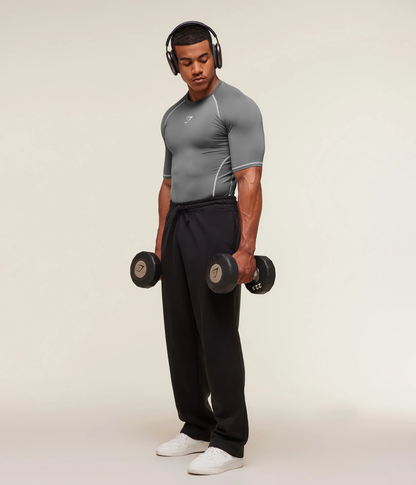 GYMSHARK Element Baselayer Kompresyon Gri Tişört