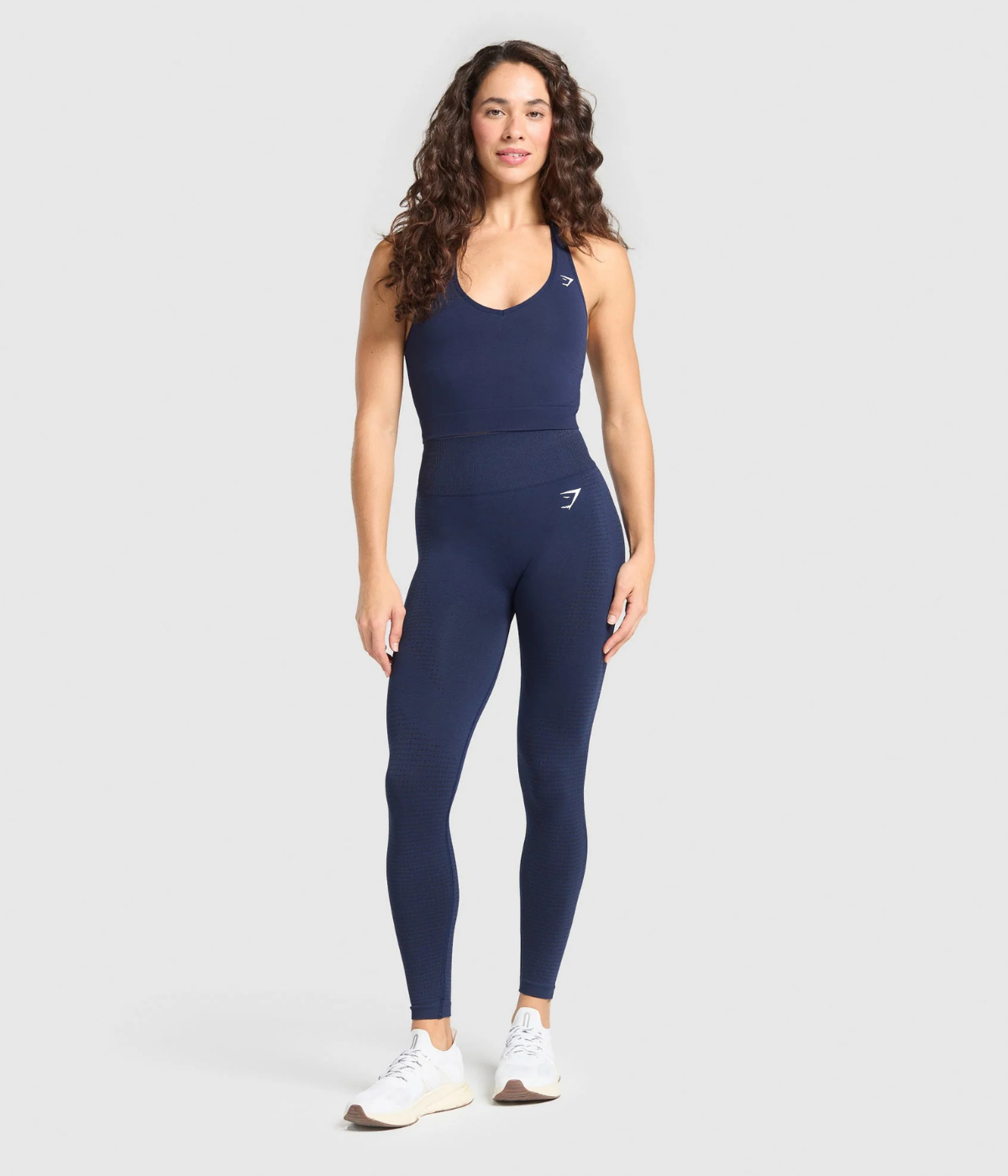 GYMSHARK Vital Halter Yaka Destekli Lacivert Spor Atlet