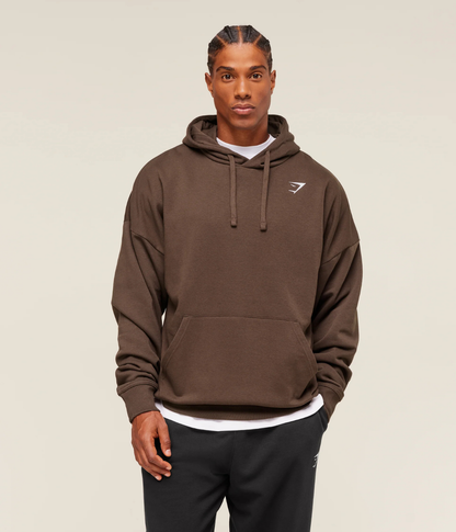 GYMSHARK Crest Oversize Açık Gri Sweatshirt