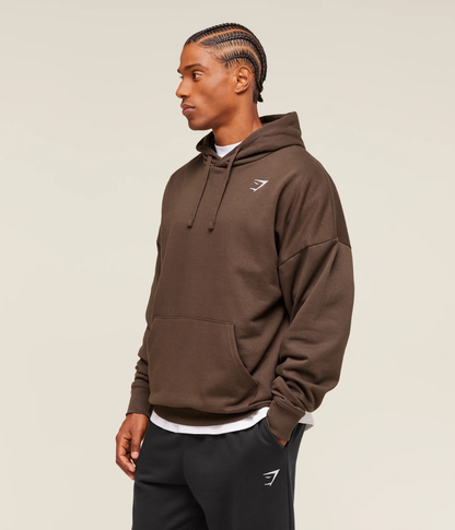 GYMSHARK Crest Oversize Açık Gri Sweatshirt