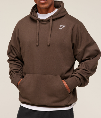 GYMSHARK Crest Oversize Açık Gri Sweatshirt