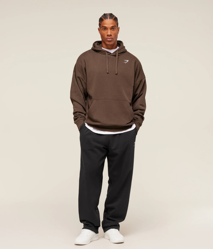 GYMSHARK Crest Oversize Açık Gri Sweatshirt