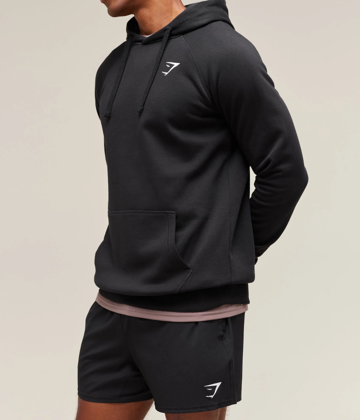 GYMSHARK Crest Kapüşonlu Kahverengi Sweatshirt