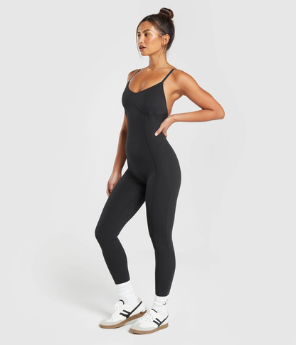 GYMSHARK Fit  Askılı Tayt Spor Tulum