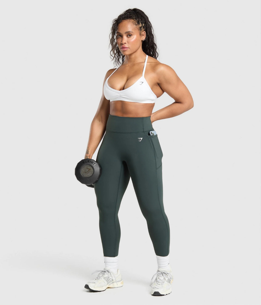 GYMSHARK Fonksiyonel Cepli Lifting Koyu Gri Tayt