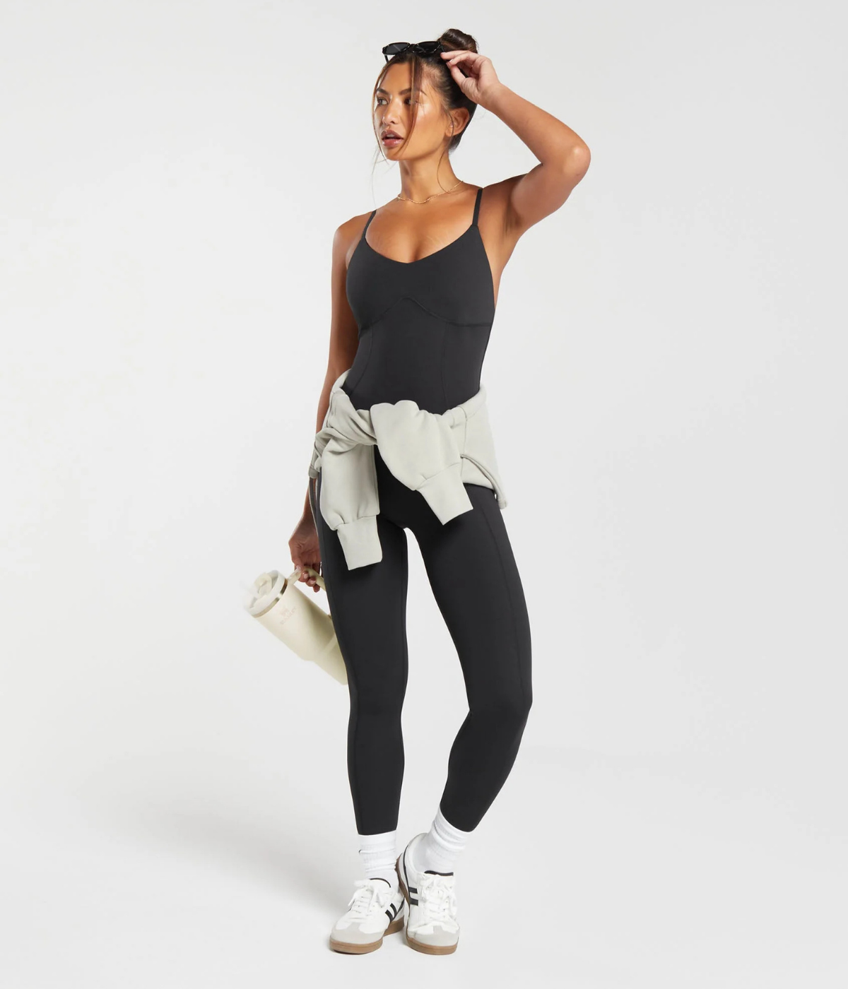 GYMSHARK Fit  Askılı Tayt Spor Tulum