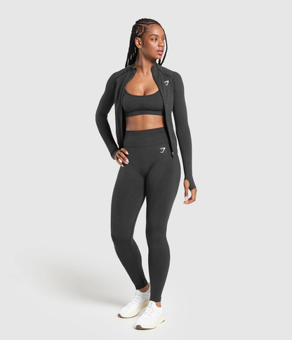 GYMSHARK Vital Sıkı Fit Kobalt Moru Tracktop