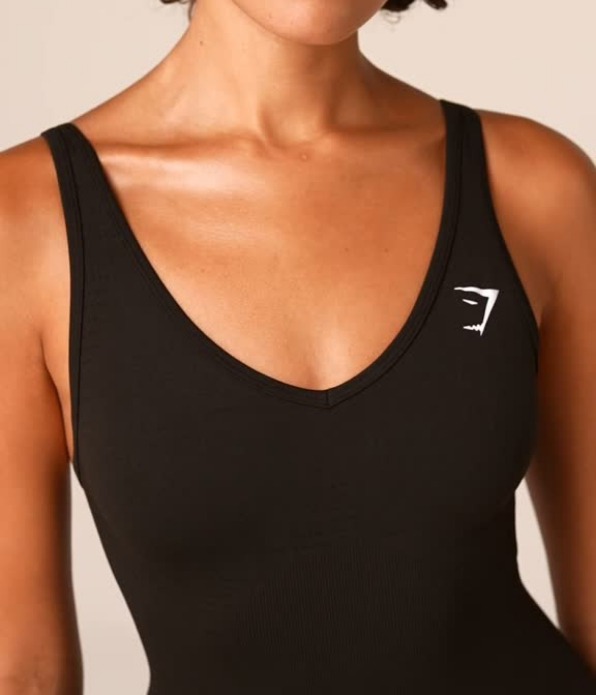 GYMSHARK Vital Soft Tek Parça Siyah Spor Tulum