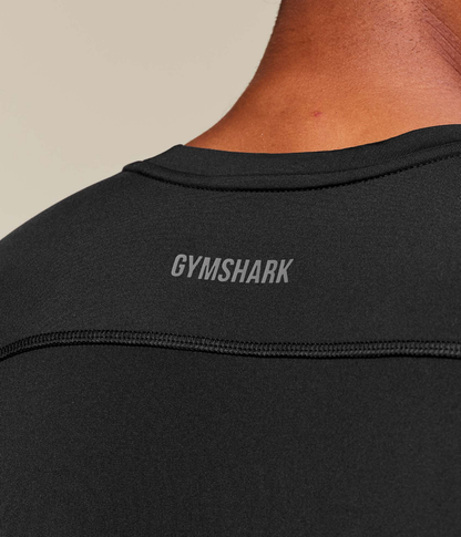 GYMSHARK Element Tank Siyah Spor Atleti