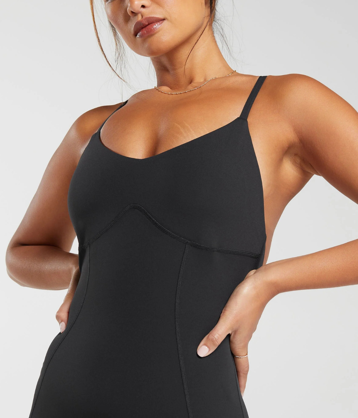 GYMSHARK Fit  Askılı Tayt Spor Tulum