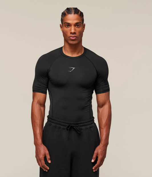 GYMSHARK Element Baselayer Kompresyon Siyah Tişört