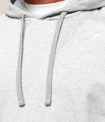 GYMSHARK Crest Oversize Açık Gri Sweatshirt