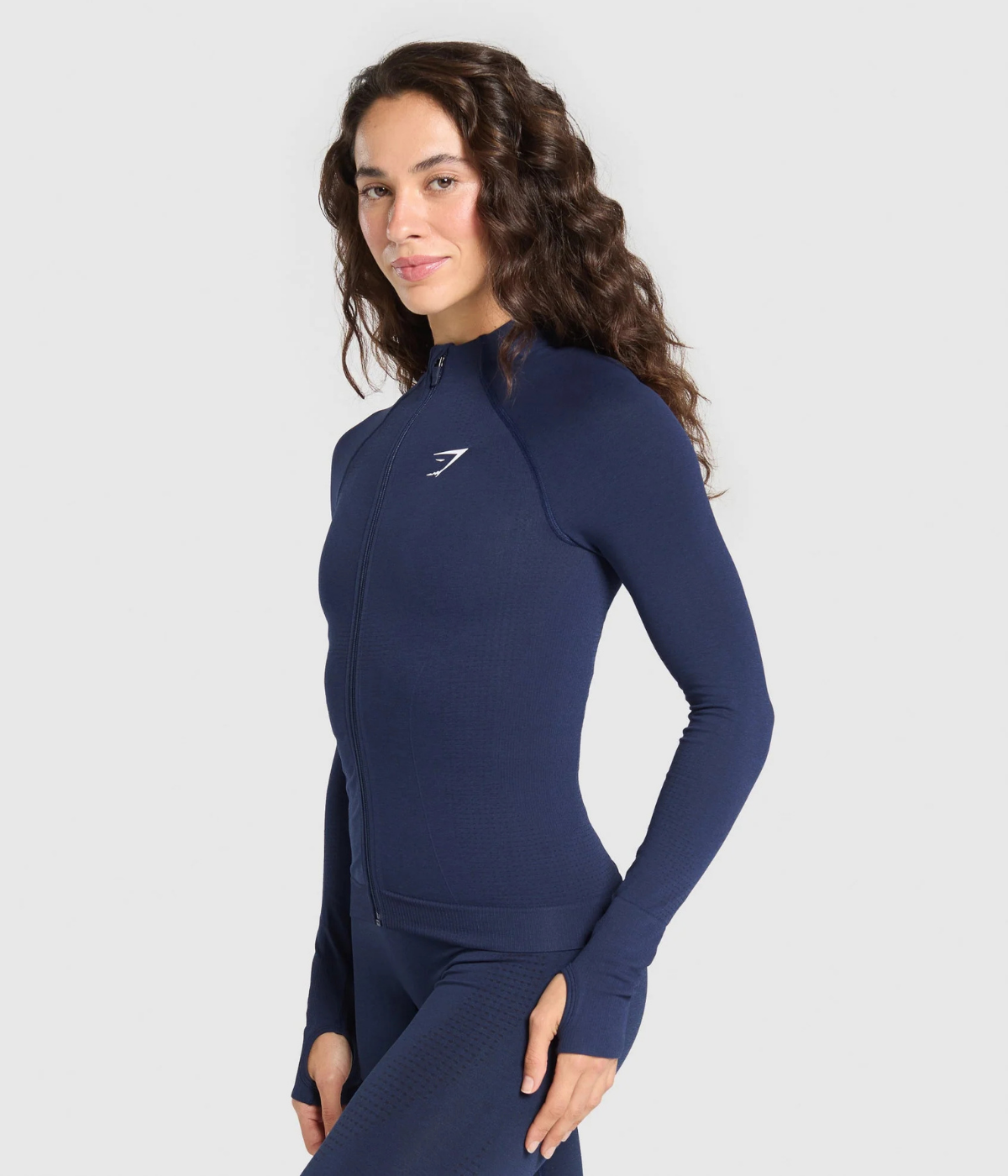 GYMSHARK Vital Sıkı Fit Kobalt Moru Tracktop