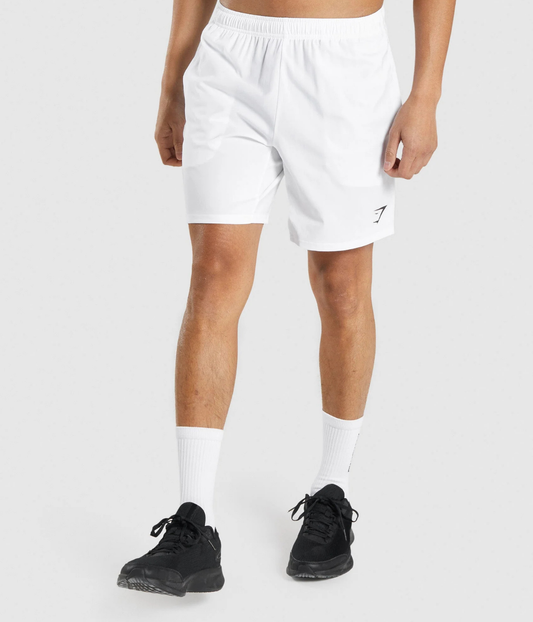GYMSHARK Arrival 7" Beyaz Şort