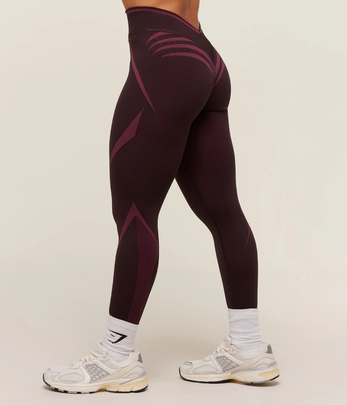 GYMSHARK Apex Lift Dikişsiz Spor Siyah & Mavi Tayt